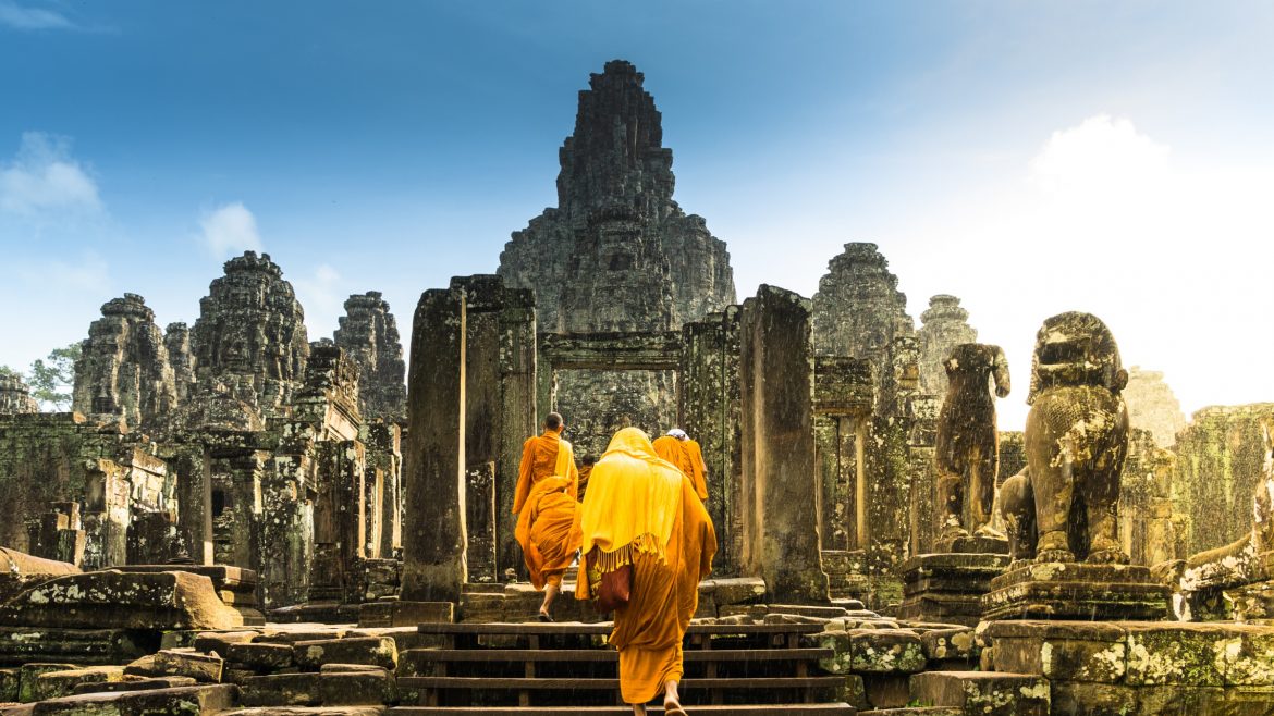 Cambodia Siem Reap Bayon temple, Tripleson Travels and Tours, Cambodia travel